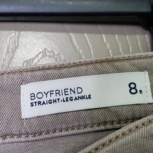 NWT J.Jill Straight leg light porchini color boyfriend  jeans size 8 regular - Picture 5 of 10